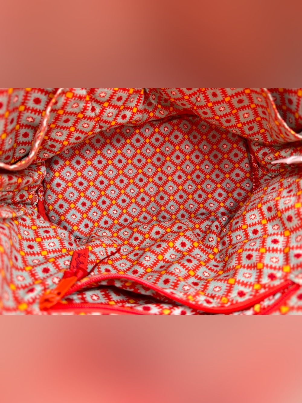 Vera Bradley Angle Tote Bag in Retired Paprika - Picture 8 of 16